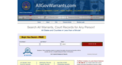 Desktop Screenshot of m.allgovwarrants.com