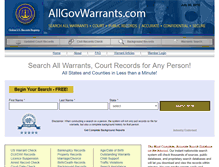 Tablet Screenshot of m.allgovwarrants.com